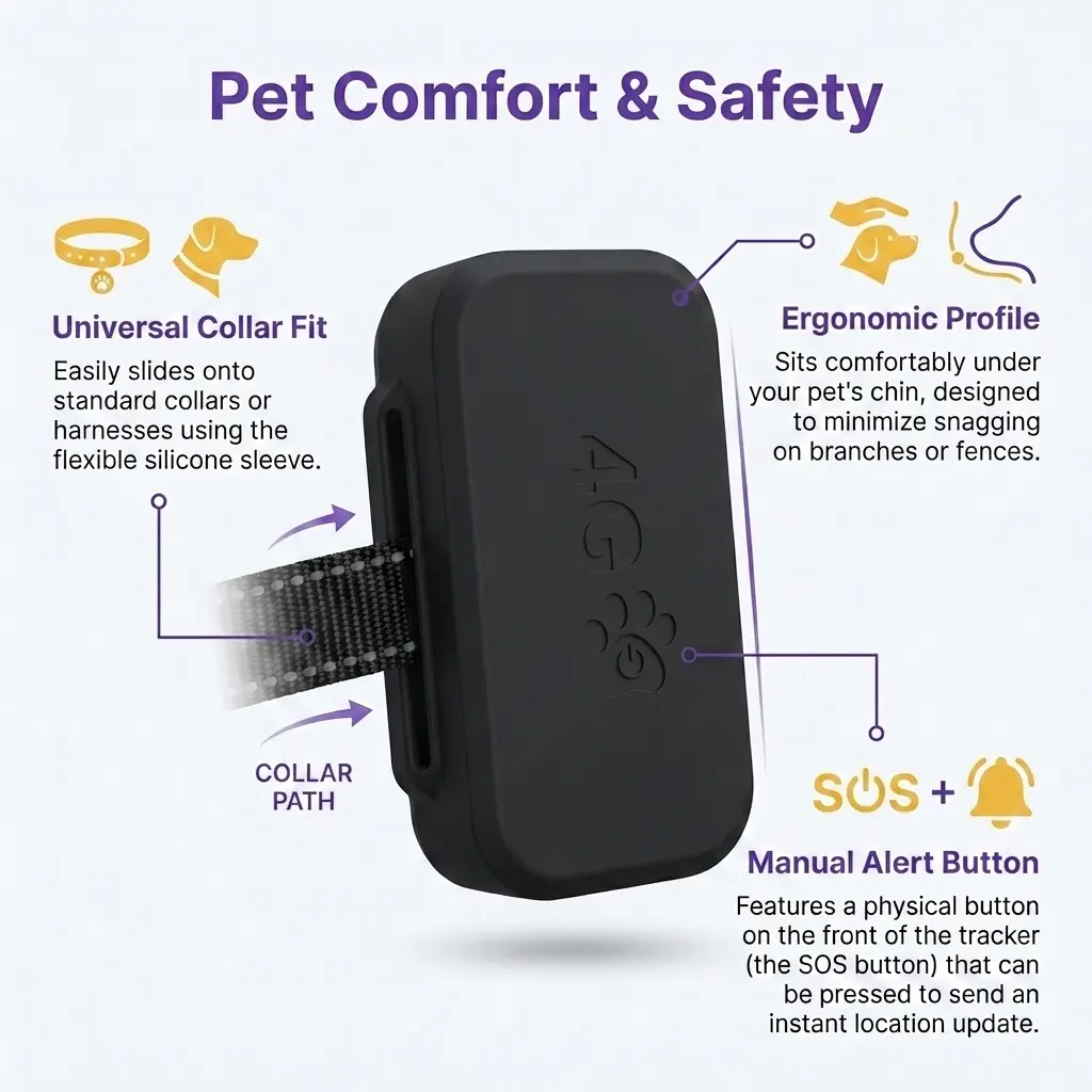 Infinity 4G GPS Pet Tracker - <p>TailMe's Infinity GPS Pet Tracker is a hi-tech device offering superior technology. It is specifically designed to help you find your furry friends if they get lost. It features a large battery (1000mah), accurate GPS, internet access (utilising the cellular network) and a lightweight waterproof casing. This tiny tracking device is suitable for cats and dogs and is ideal for the pet owner who wants a high quality tracking device with a long battery duration and accurate tracking.</p> - INF-GPS-0-2 Infinity 4G GPS Pet Tracker - Image 5