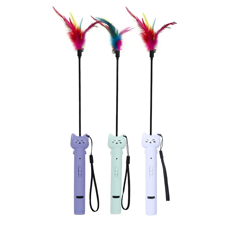 The Ultimate Cat Laser Pointer - 🐾 Attention cat lovers! Meet the Ultimate Cat Laser Pointer - the perfect toy for your kitty. 😻 With 5 interchangeable laser patterns and a removable feather, this smart 2 in 1 cat teaser toy will keep your kitty entertained and active. And with its cute kitty-shaped enclosure, it's a toy that's sure to delight both you and your cat. 🐱. 🎁 Share with your friends who love their cats too! 🚀 #catlovers #cattoys #ultimatelaserpointer - THE-FUN-0-1 The Ultimate Cat Laser Pointer - Image 2