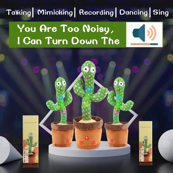 Dancing Flower & Cactus Toy - Fun Pet Play