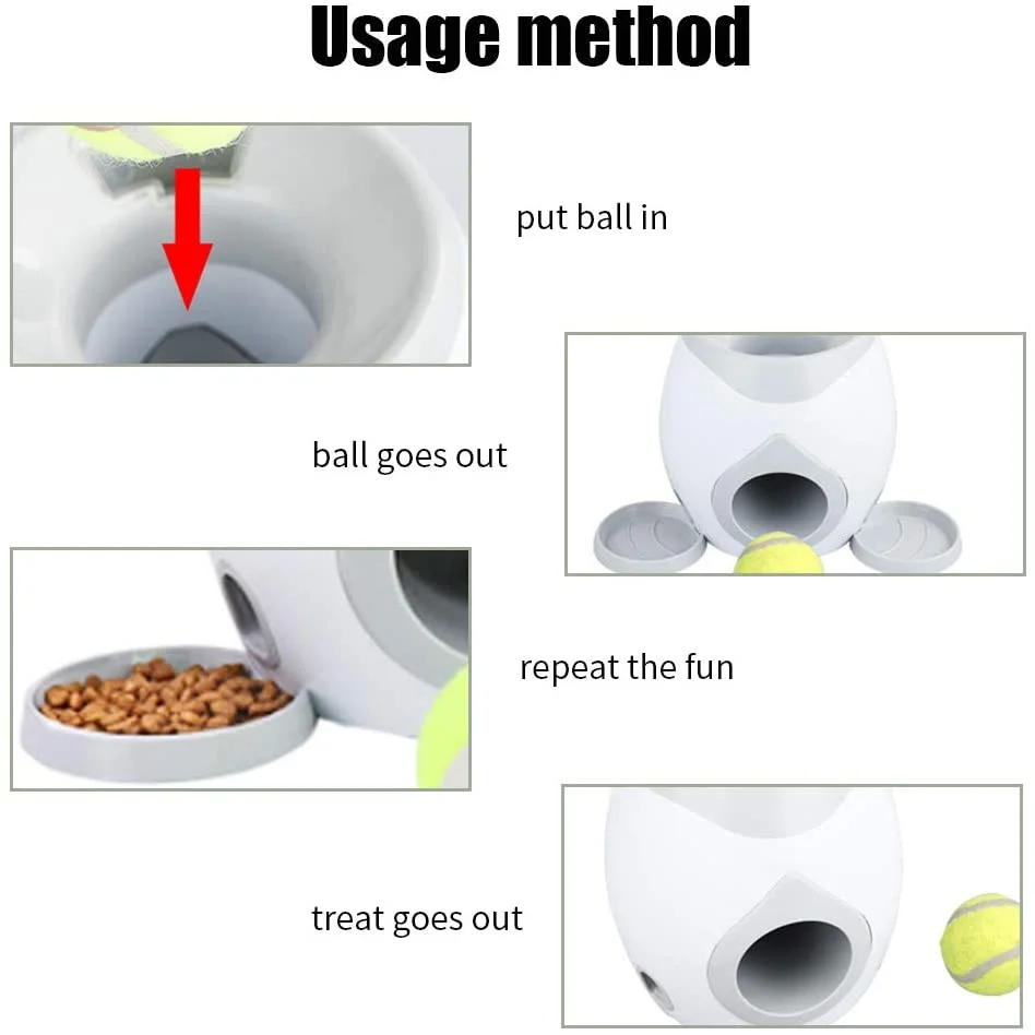 Toys for Treats Doggie Treat Dispenser - The Toys for Treats Dispenser is here to revolutionize playtime! 🐾🎾 Not only does it engage your dog's mind and teach them retrieval skills, but it rewards them with their favorite treats every time they drop the tennis ball! 🍖👅 No more boring fetch! 🐶❤️ Order yours now and see the difference it can make in your dog's playtime! #ToysForTreats #InteractivePlaytime #HappyDogsHappyLife 🐾🎾🐶 - TOY-FUN-0-1 Toys for Treats Doggie Treat Dispenser - Image 4