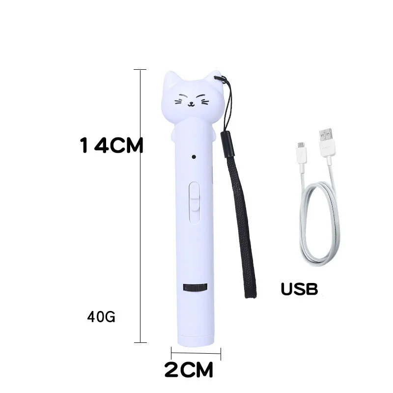 The Ultimate Cat Laser Pointer - 🐾 Attention cat lovers! Meet the Ultimate Cat Laser Pointer - the perfect toy for your kitty. 😻 With 5 interchangeable laser patterns and a removable feather, this smart 2 in 1 cat teaser toy will keep your kitty entertained and active. And with its cute kitty-shaped enclosure, it's a toy that's sure to delight both you and your cat. 🐱. 🎁 Share with your friends who love their cats too! 🚀 #catlovers #cattoys #ultimatelaserpointer - THE-FUN-0-1 The Ultimate Cat Laser Pointer - Image 5