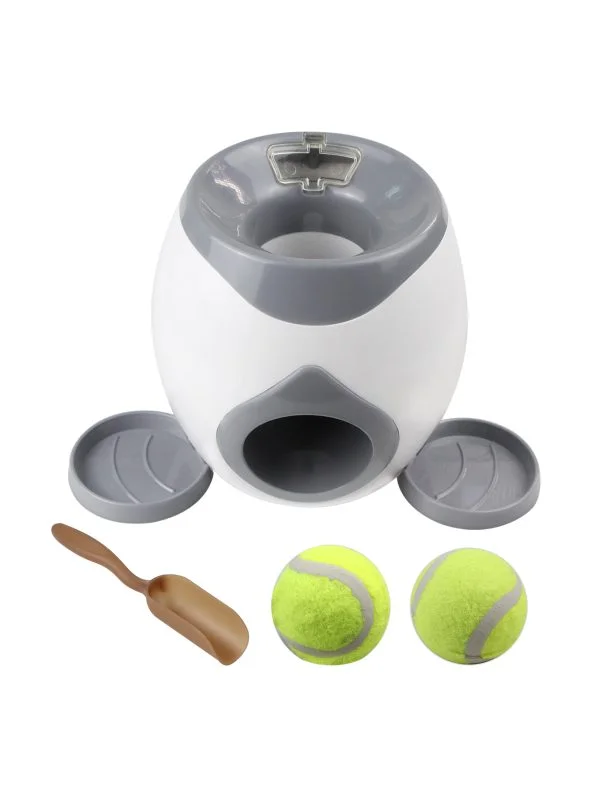 Tennis ball treat dispenser top
